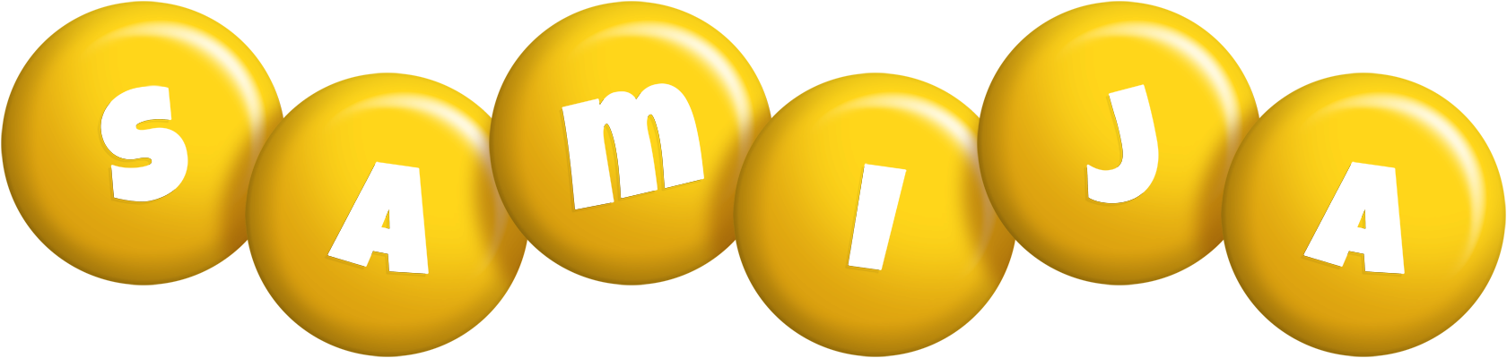 Samija candy-yellow logo
