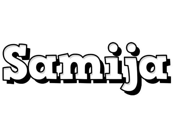 Samija snowing logo