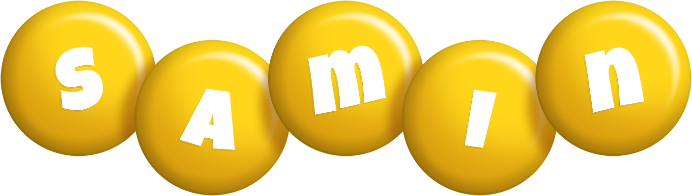 Samin candy-yellow logo