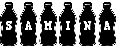 Samina bottle logo