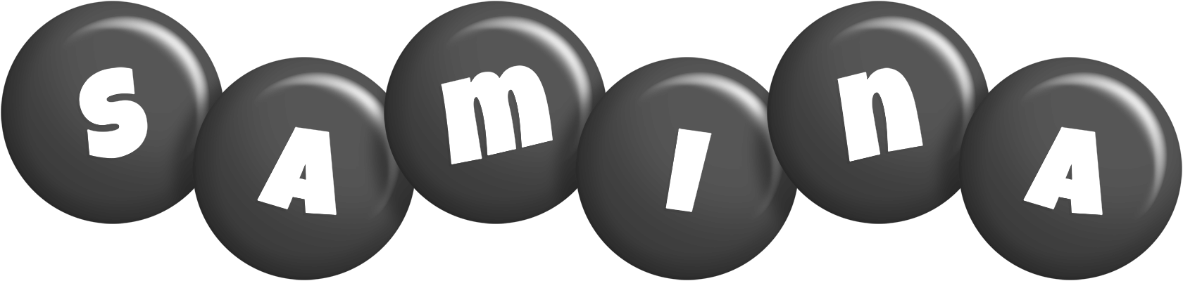 Samina candy-black logo