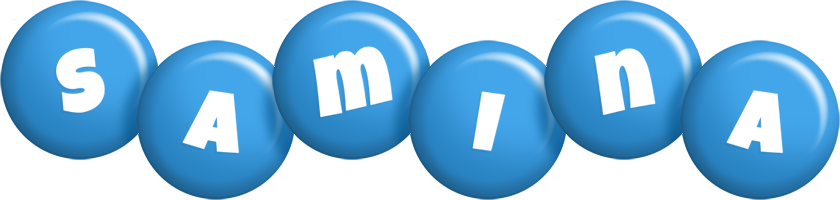 Samina candy-blue logo