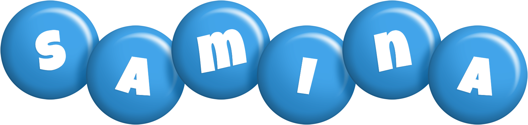 Samina candy-blue logo