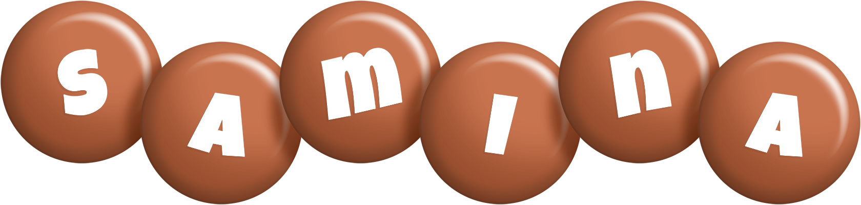 Samina candy-brown logo