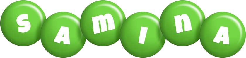 Samina candy-green logo