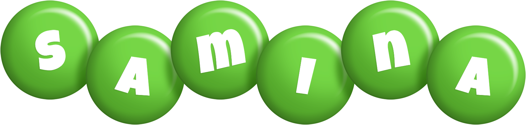 Samina candy-green logo