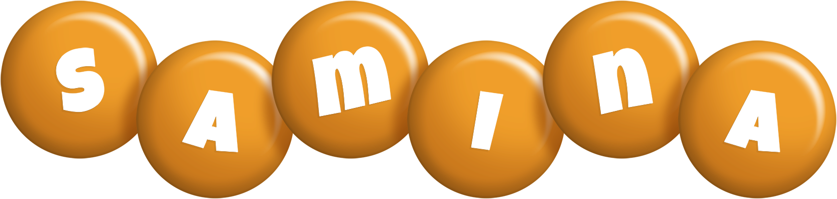 Samina candy-orange logo