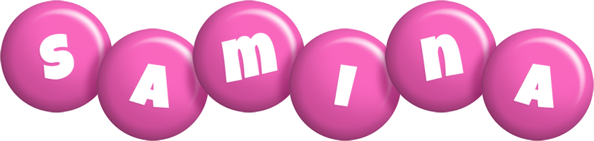 Samina candy-pink logo