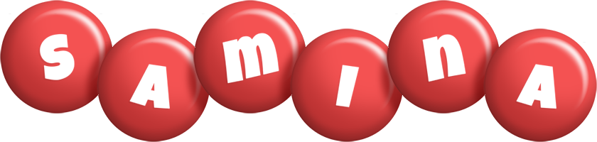 Samina candy-red logo