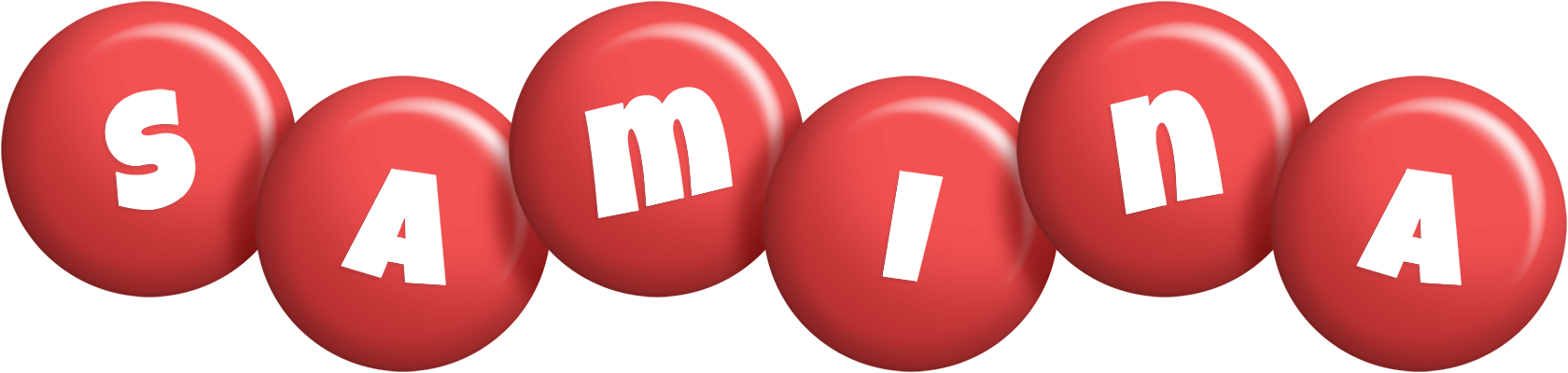 Samina candy-red logo