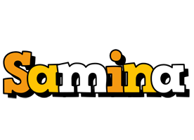 Samina cartoon logo