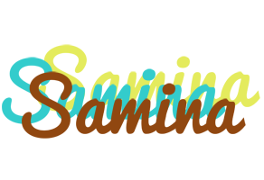 Samina cupcake logo