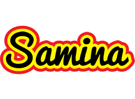 Samina flaming logo