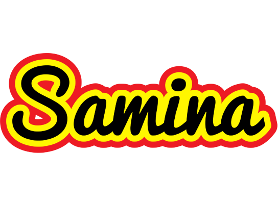 Samina flaming logo
