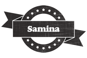 Samina grunge logo