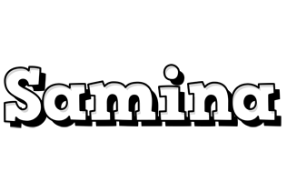 Samina snowing logo