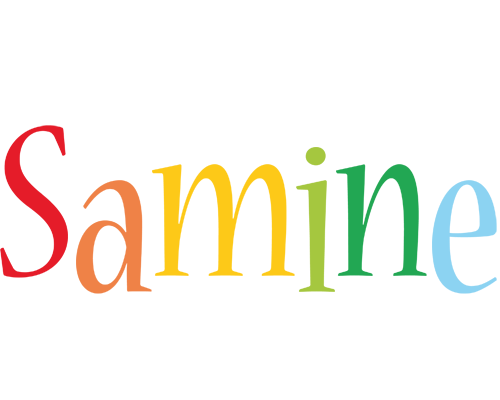 Samine birthday logo
