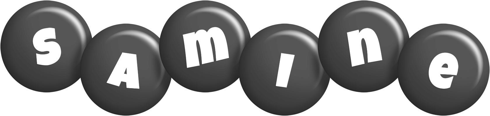 Samine candy-black logo