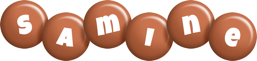 Samine candy-brown logo