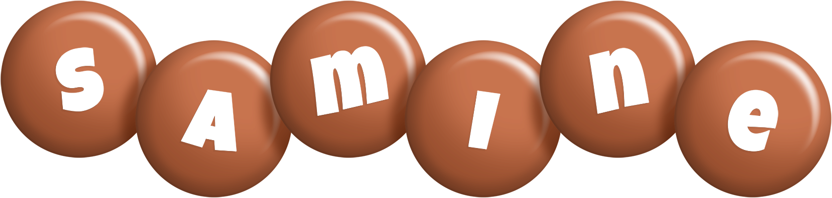 Samine candy-brown logo