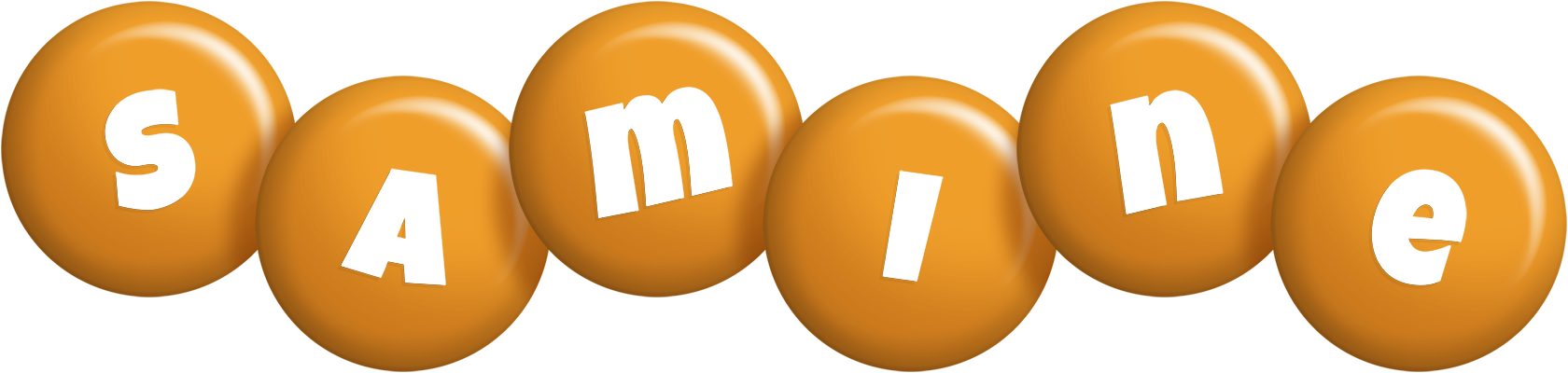 Samine candy-orange logo
