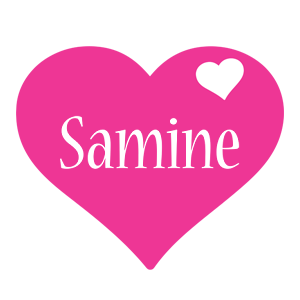 Samine love-heart logo