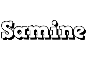 Samine snowing logo