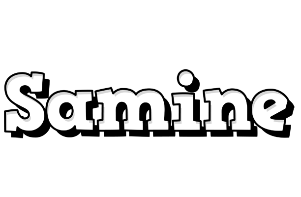 Samine snowing logo