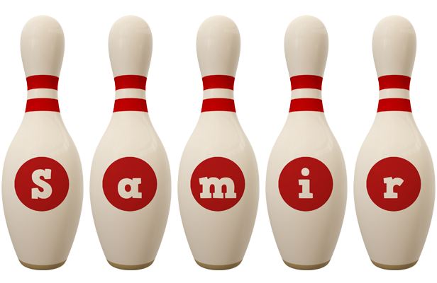 Samir bowling-pin logo