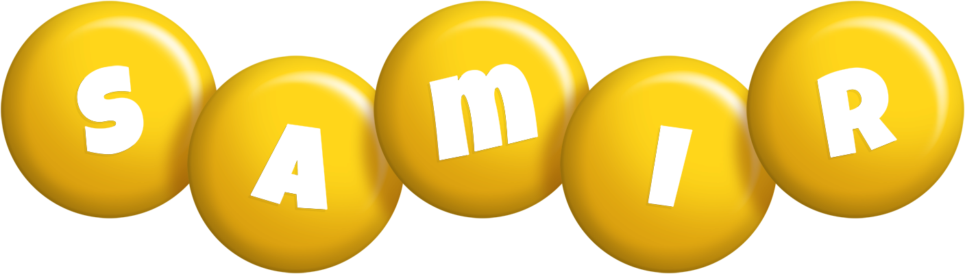 Samir candy-yellow logo