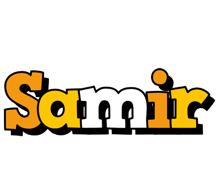Samir cartoon logo