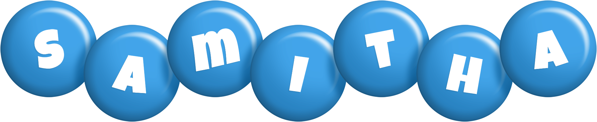 Samitha candy-blue logo