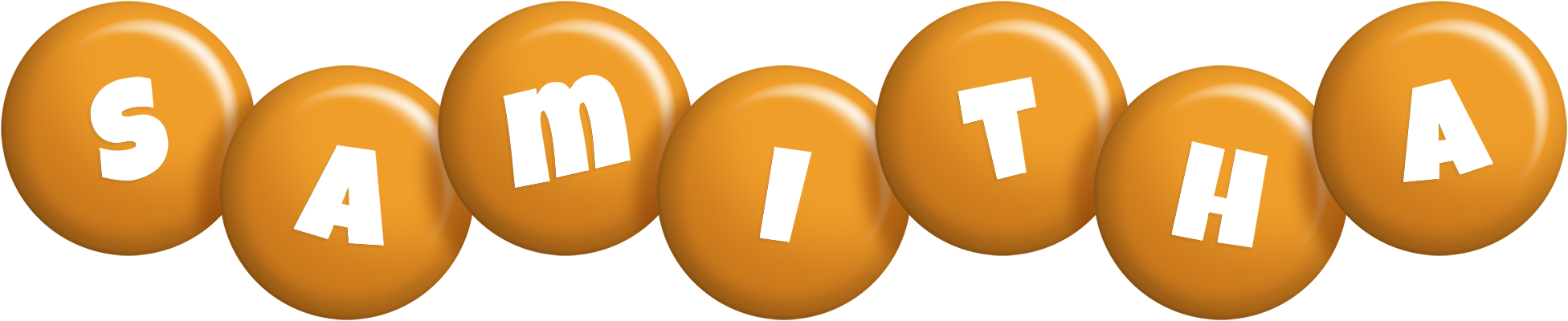 Samitha candy-orange logo