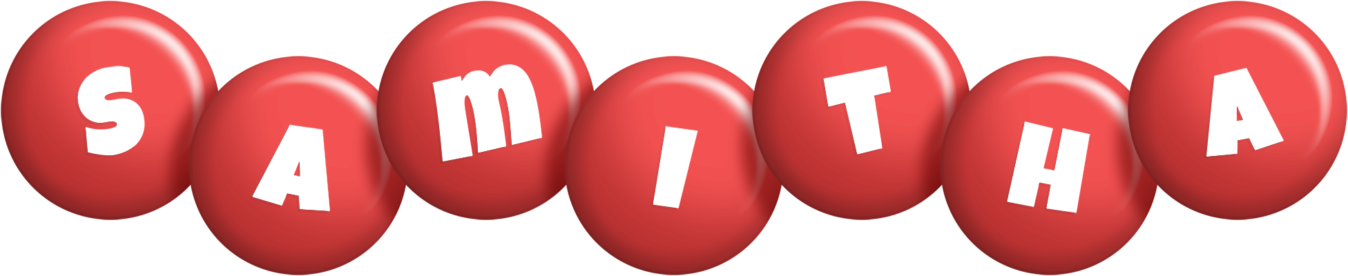 Samitha candy-red logo