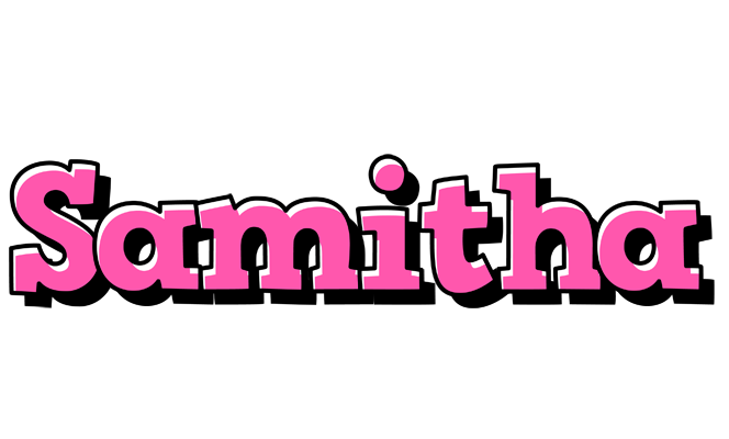 Samitha girlish logo