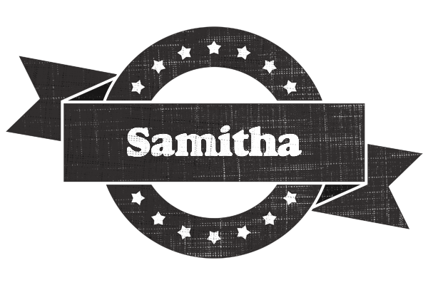 Samitha grunge logo