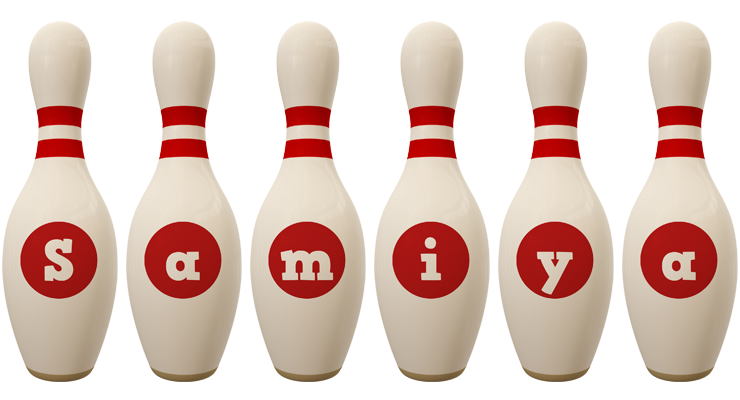 Samiya bowling-pin logo
