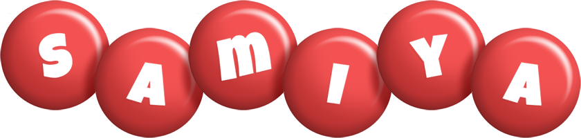 Samiya candy-red logo