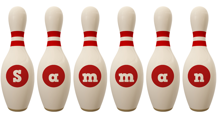 Samman bowling-pin logo