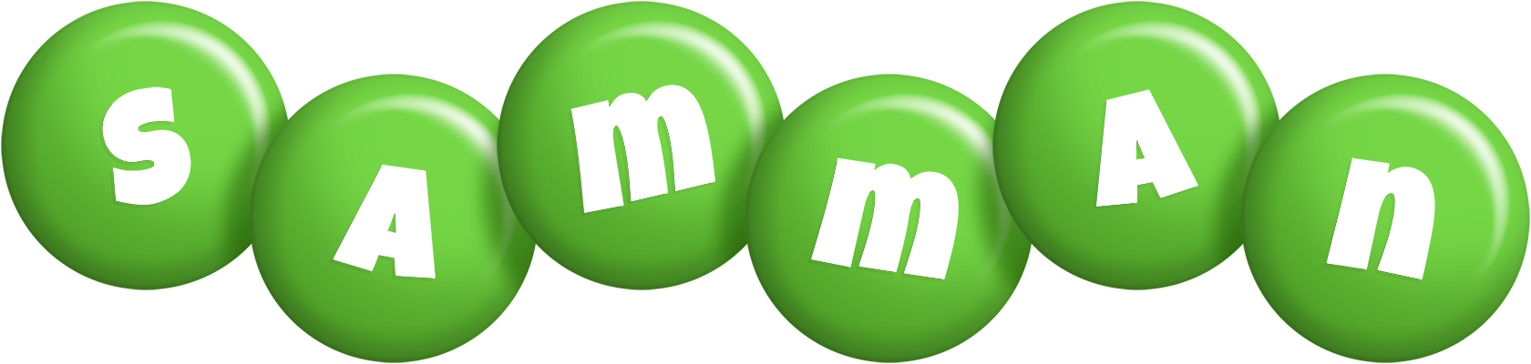 Samman candy-green logo