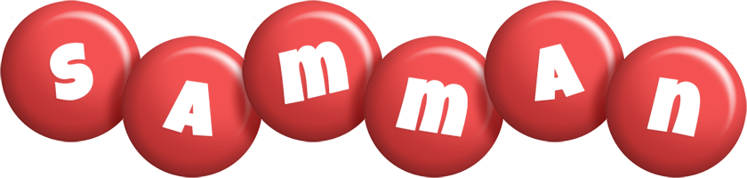 Samman candy-red logo
