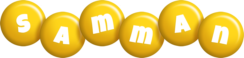 Samman candy-yellow logo