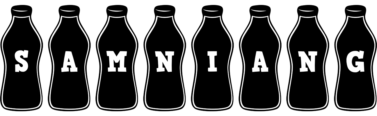 Samniang bottle logo