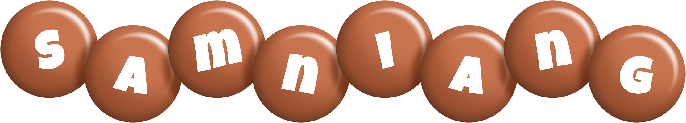 Samniang candy-brown logo