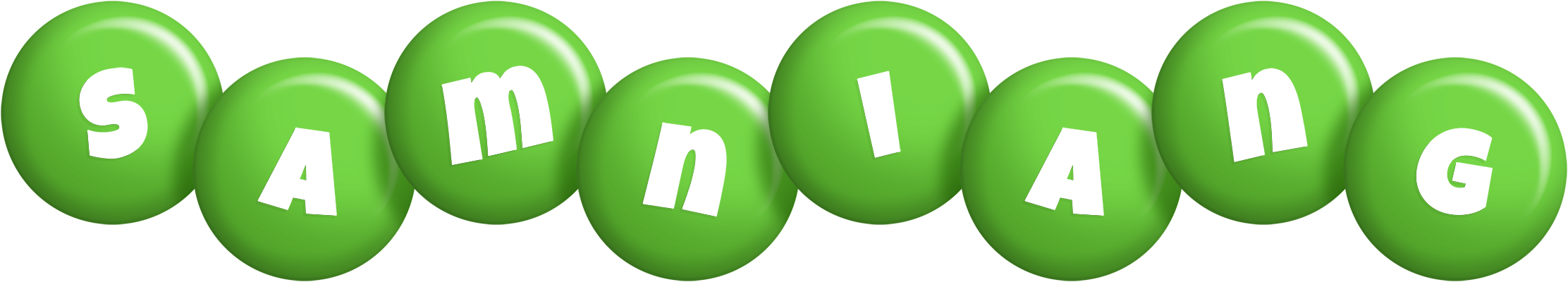 Samniang candy-green logo