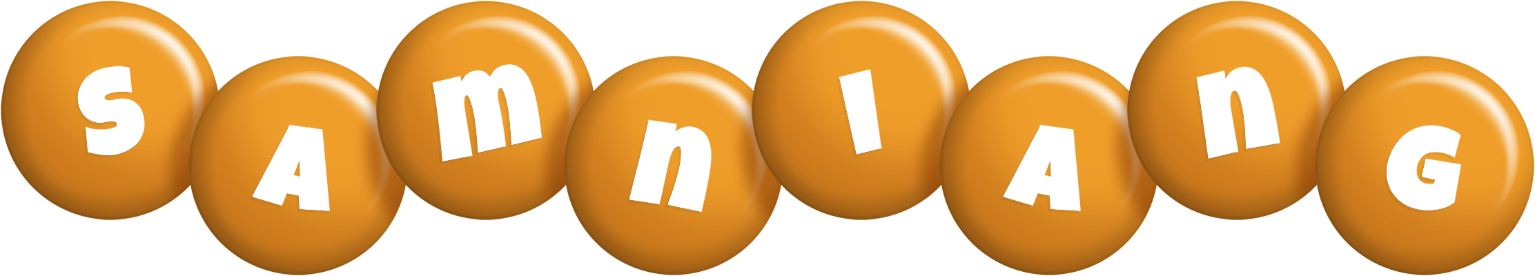 Samniang candy-orange logo