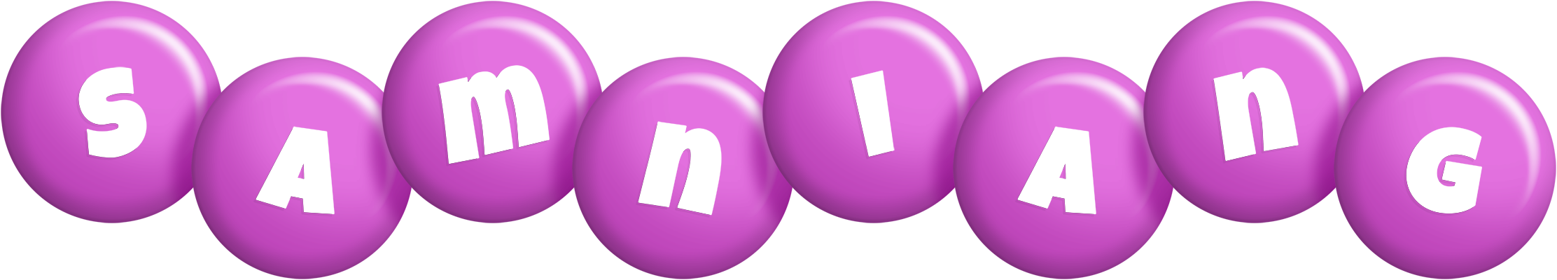 Samniang candy-purple logo