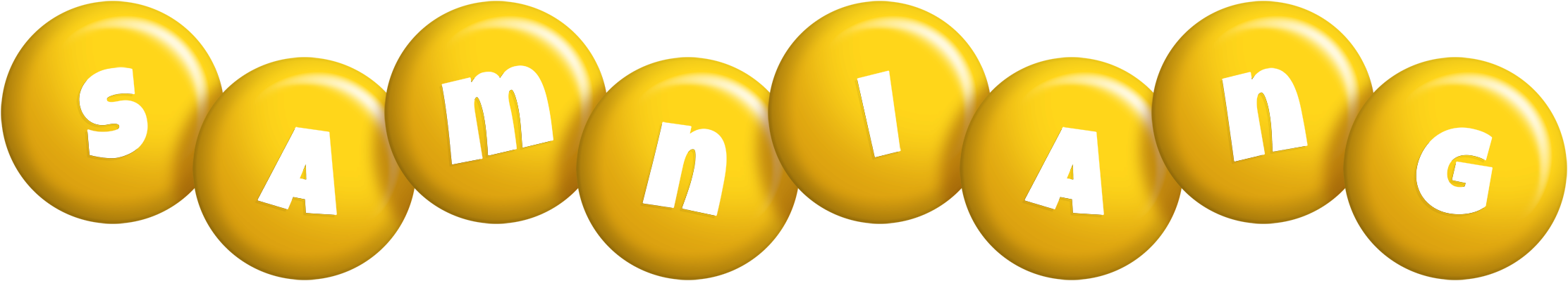 Samniang candy-yellow logo