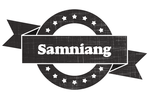 Samniang grunge logo