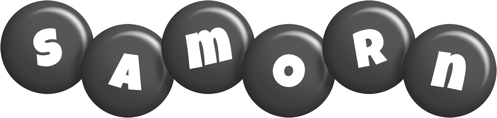 Samorn candy-black logo
